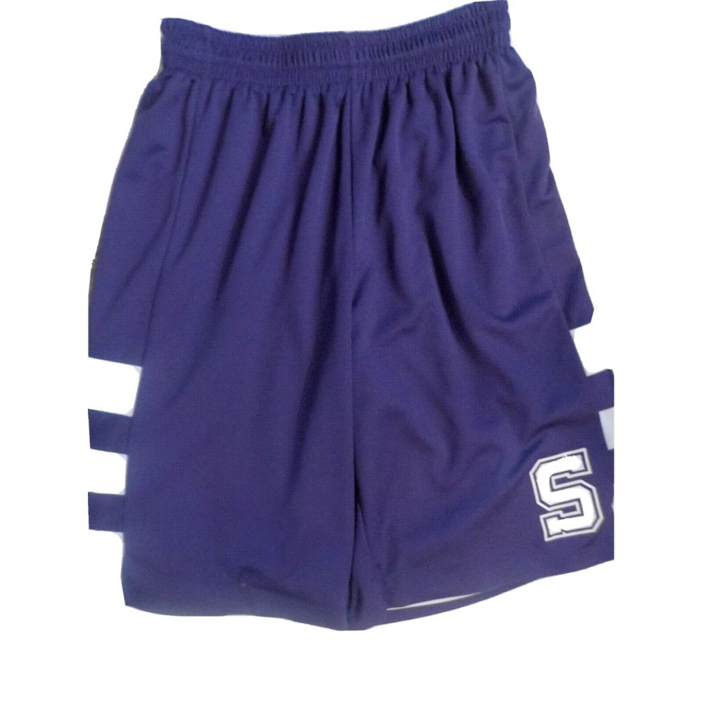 Starter Reversible Basketball Shorts Super Stretchy Purple/ White Mens